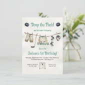 リトルホッケープレイヤーバースデーパーティークローセライン 招待状 (スタンド正面)