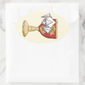 リトルホワイトこうもり 楕円形シール (バッグ)