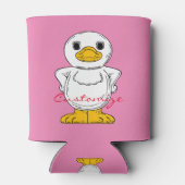 リトルホワイトアヒル立ちサンダー_コーブ 缶クーラー (裏面)