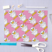 リトルホワイトアヒル立ちサンダー_コーブ 薄葉紙 (クラフト)