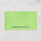 リトルホワイトダッキー(アヒルちゃん)名刺 名刺 (裏面)