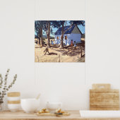 リトルホワイトハウスカルーサウスアフリカ ポスター (キッチン)