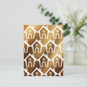 リトルホワイトハウススムーズ金ゴールド新しいアドレスカード 招待状 (スタンド正面)