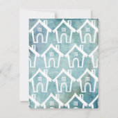 リトルホワイトハウスティール（緑がかった色）グランジ我々はカードを移動 招待状 (正面)