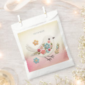 リトルホワイトバードフローラ優先バッグ フェイバーバッグ (クリップ留めされた状態)