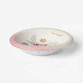 リトルホワイトバードフローラ紙ボウル ペーパーボウル (傾斜あり)