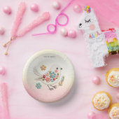 リトルホワイトバードフローラ紙ボウル ペーパーボウル (パーティー)