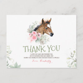 リトルホース誕生日サンキュー ポストカード