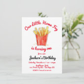 リトルホームフライ誕生日パーティー 招待状 (スタンド正面)