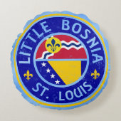 リトルボスニアセントルイス枕，ヘルツェゴビナ ラウンドクッション (正面)