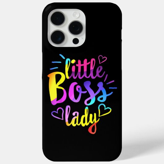 リトルボスラディーガールズキッズ娘ベビー ミニボス Case-Mate iPhoneケース (裏面)