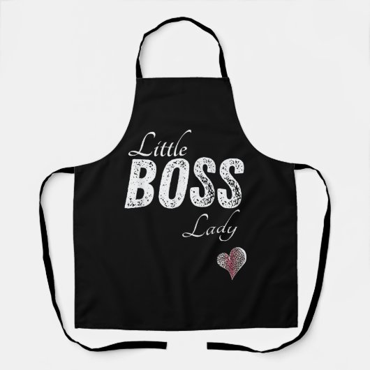リトルボスレディベビー子供幼児ガールショート エプロン (正面)