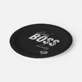 リトルボスレディベビー子供幼児ガールショート ペーパープレート (アングル)