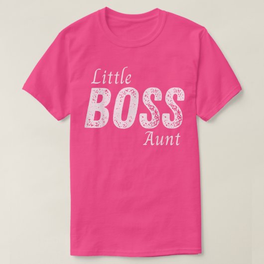 リトルボス叔母ベビー子供幼児ガールマザー Tシャツ (デザイン正面)