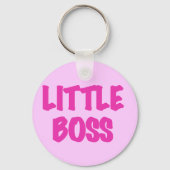 リトルボス – ピンクTシャツとギフト キーホルダー (正面)
