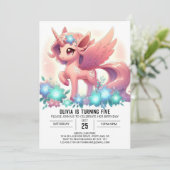 リトルボホユニコーンデジタル誕生日 招待状 (スタンド正面)