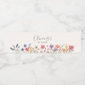 リトルボホワイルドフラワーファースト誕生日 ペットボトルラベル (シングルラベル)