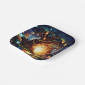 リトルボホ魅惑的な森の赤ちゃんシャワー ペーパープレート (傾斜あり)