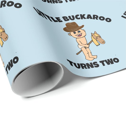 リトルボーイカウボーイカスタム誕生日 ラッピングペーパー (ロールコーナー)