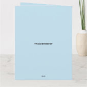 リトルボーイカウボーイバッカロ誕生日カード サンキューカード (裏面)