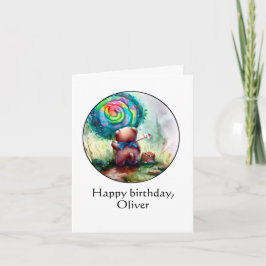 リトルボーイズベア誕生日 カード