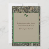 リトルボーイズ狩り迷彩柄ベビーシャワー招待状G 招待状 (裏面)