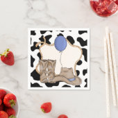 リトルボーイズ・ロデオをテーマにした誕生日パーティナプキンス スタンダードカクテルナプキン (インサイチュ)