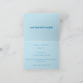 リトルボーイダークスキンブライド誕生日招待状 招待状 (内部)