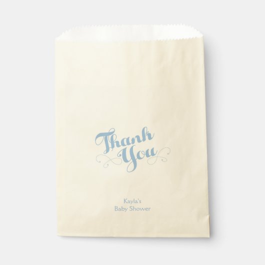 リトルボーイブルーベビーシャワー、カスタムパーティーバッグ フェイバーバッグ (正面)