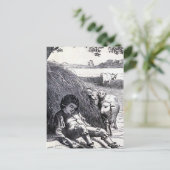 「リトルボーイブルー」ヴィンテージイラストレーション ポストカード (スタンド正面)