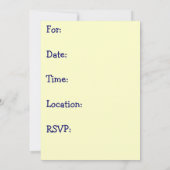 リトルボーイベイビーシャワー 招待状 (裏面)