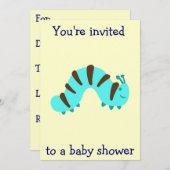 リトルボーイベイビーシャワー 招待状 (正面/裏面)