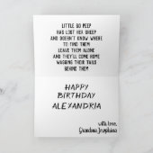 リトルボーピープスターナイトシーンおもしろいキッズファブ カード (内部)