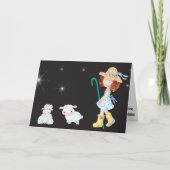 リトルボーピープスターナイトシーンおもしろいキッズファブ カード (正面)