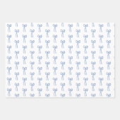 リトルボーブルーコケットシャワーギフトラップ ラッピングペーパーシート (正面)