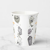 リトルボーモダン幽霊ボーイベビーシャワー 紙コップ (左)