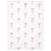 リトルボーモノグラムのピンク クリップボード (裏面)