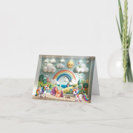 リトルポニーとユニコーン カード (正面)