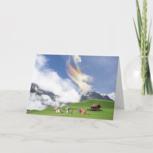 リトルポニーとユニコーン カード (正面)