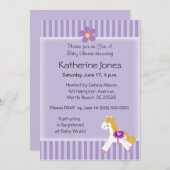 リトルポニー 招待状 (正面/裏面)