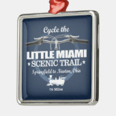 リトルマイアミ風光明媚なトレイル(H2) メタルオーナメント (左)