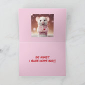 リトルマウスバレンタインカード サンキューカード (内部)