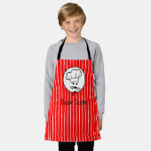 リトルマウスマスターの味テスターキッズエプロン エプロン (着用した状態)