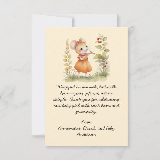 リトルマウス赤ちゃんシャワーありがとう (正面)