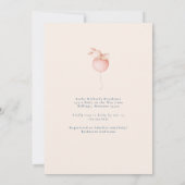 リトルマウス赤面&ブルーベビーシャワー 招待状 (裏面)