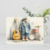 リトルマエストロ1歳のパーティー 招待状 (スタンド正面)