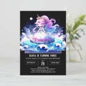 リトルマジカルプリンセス誕生日 招待状 (スタンド正面)