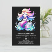 リトルマジカルマーメイド誕生日 招待状 (スタンド正面)