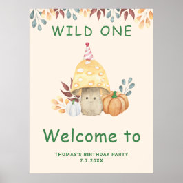 リトルマッシュルームの最初の誕生日パーティー ポスター