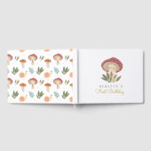 リトルマッシュルームベイビーシャワーゲストブック ゲストブック (全面)